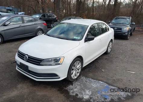 2015 Volkswagen Jetta 2.0L S z USA, uszkodzony, nr VIN 3VW1K7AJ0FM262036